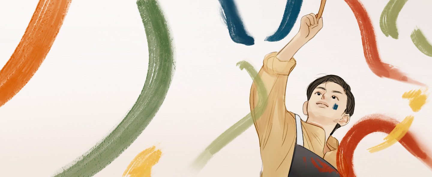 Slide_One_Boy_Painting_